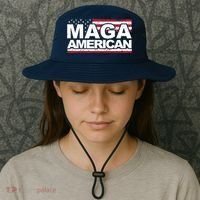 Maga American Pro Trump Flag Bucket Hat thumb 3
