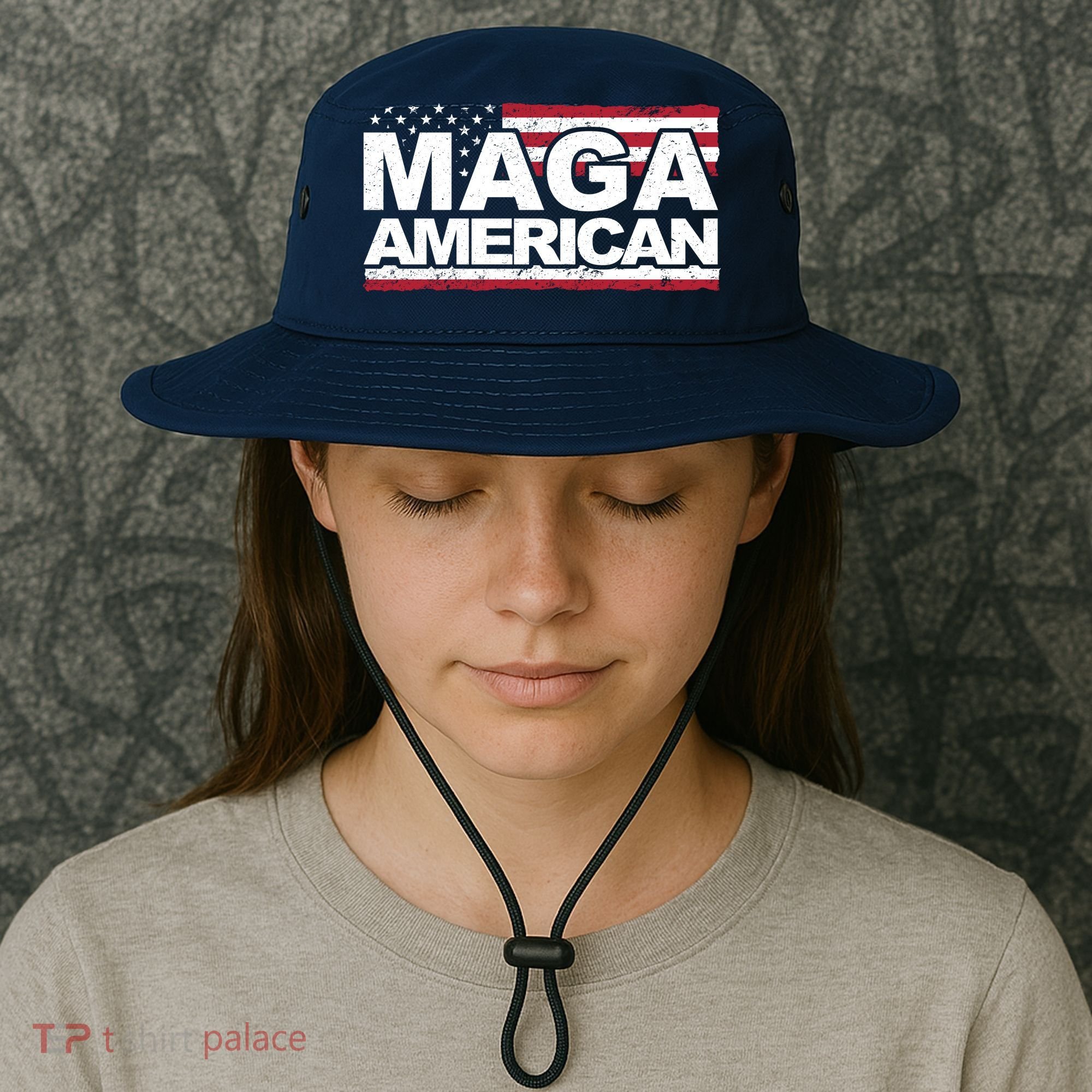 Maga American Pro Trump Flag Bucket Hat