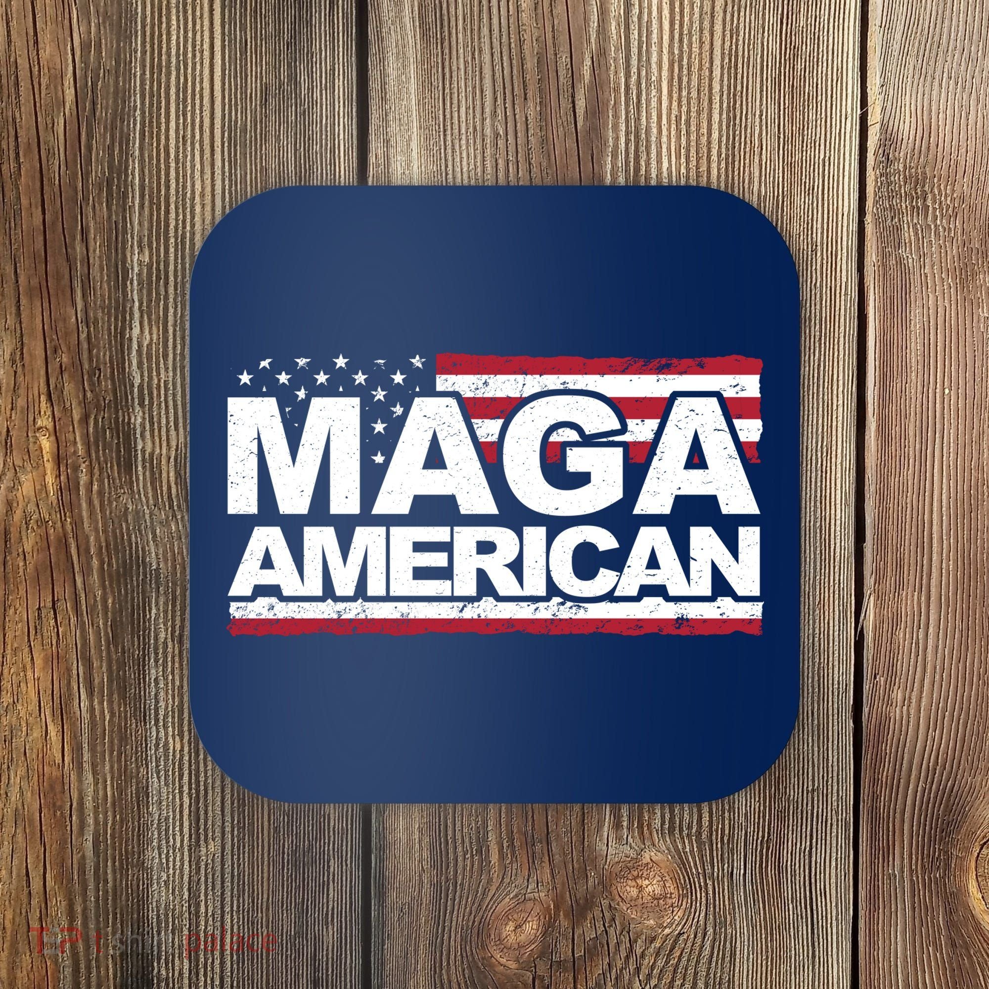 Maga American Pro Trump Flag Coaster