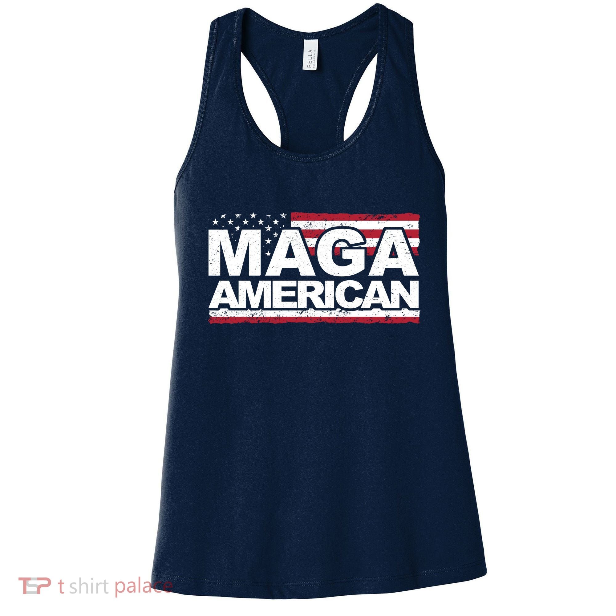 Maga American Pro Trump Flag Women's Tank Top
