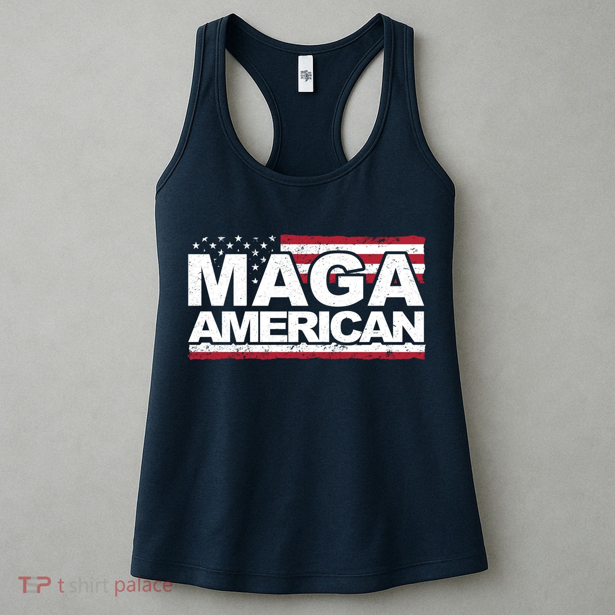 Maga American Pro Trump Flag Women's Tank Top