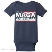 Maga American Pro Trump Flag Baby Bodysuit thumb 0