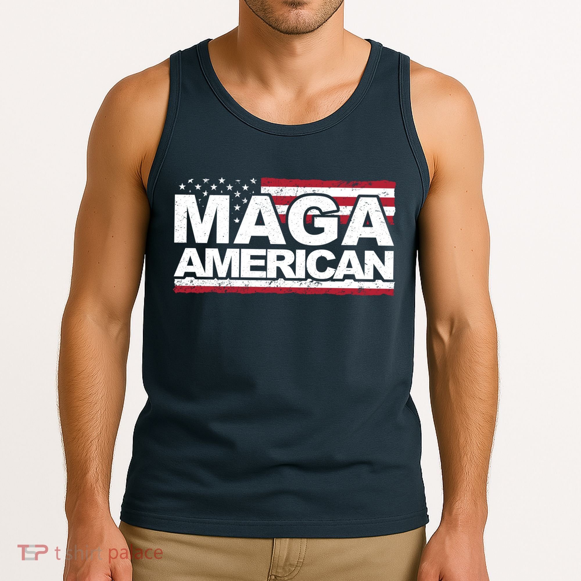 Maga American Pro Trump Flag Tank Top