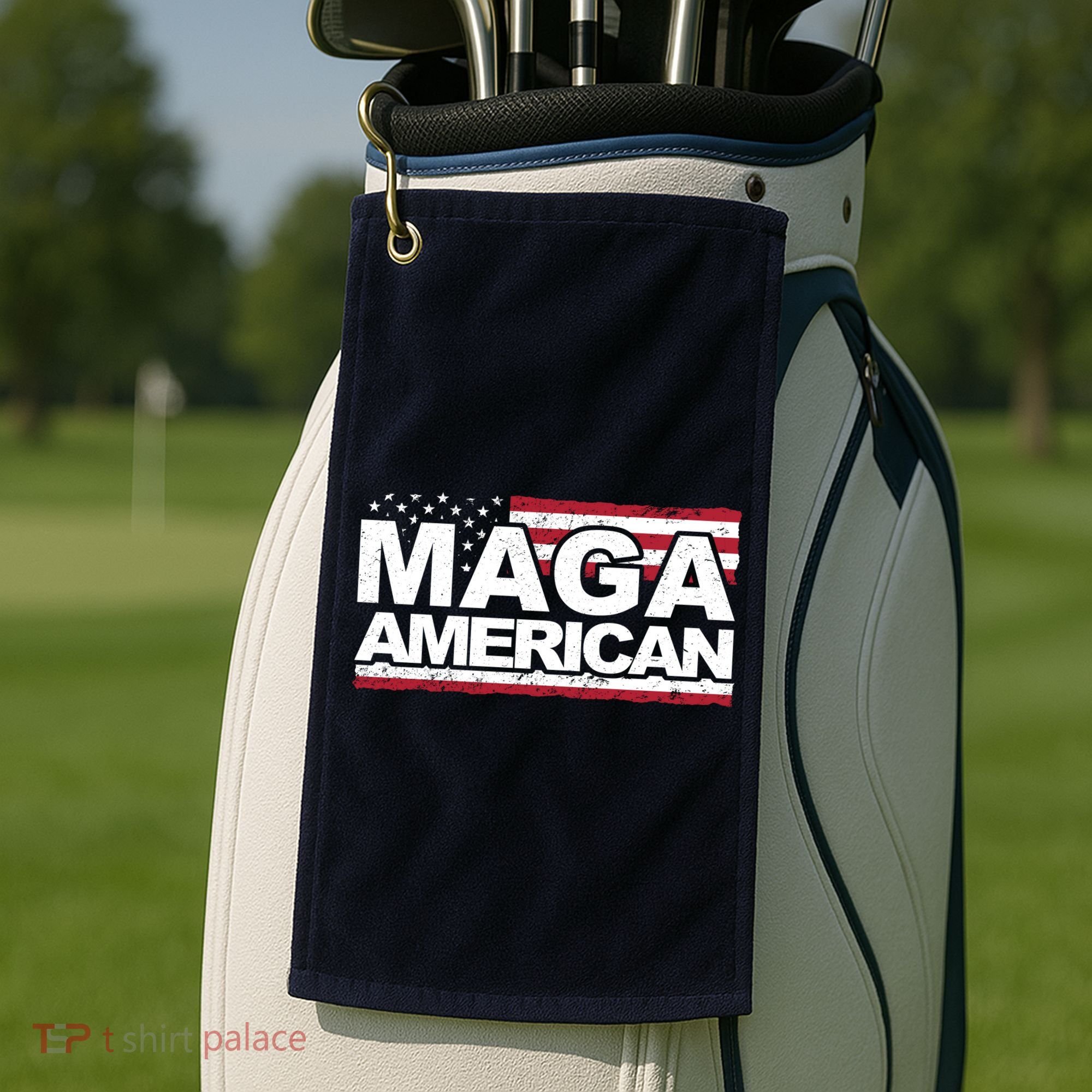 Maga American Pro Trump Flag Golf Towel