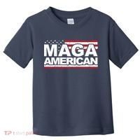 Maga American Pro Trump Flag Toddler T-Shirt thumb 0