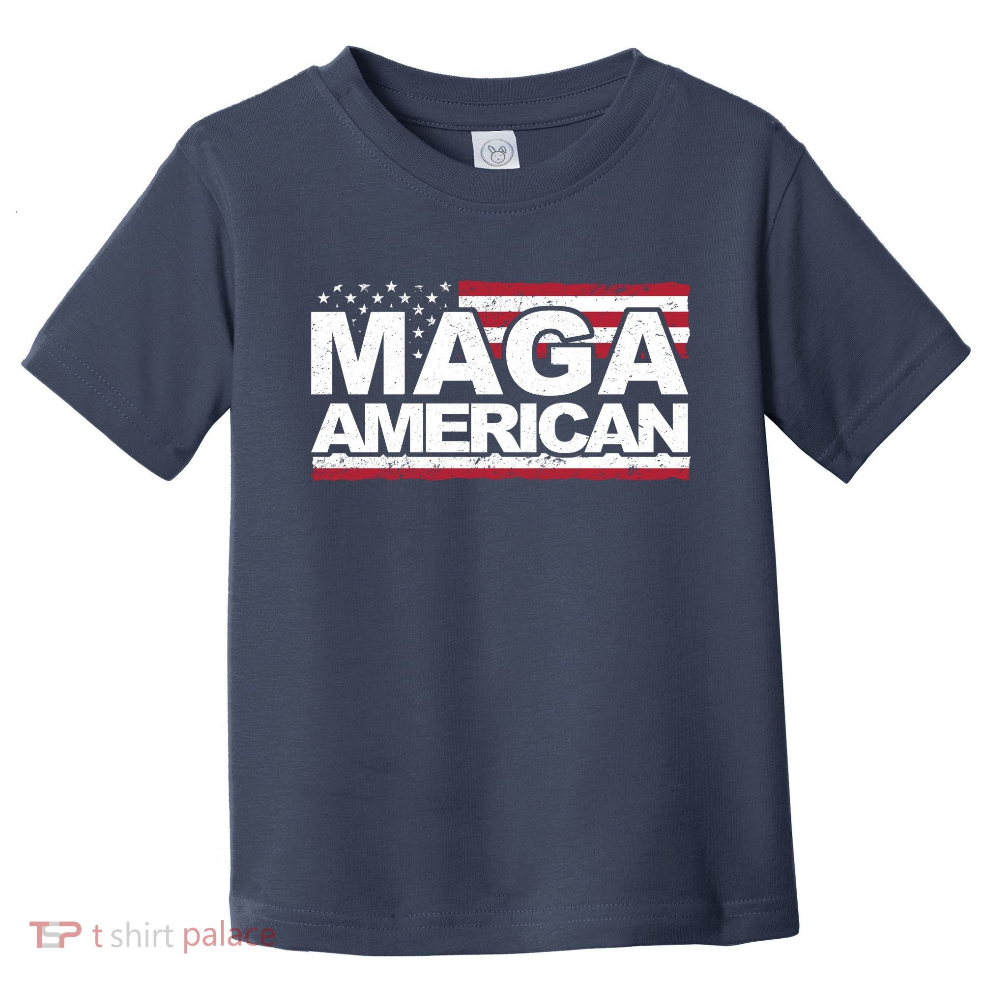 Maga American Pro Trump Flag Toddler T-Shirt