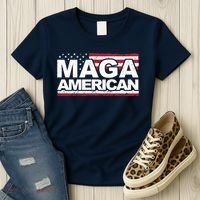 Maga American Pro Trump Flag Women's T-Shirt thumb 3