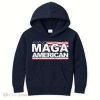 Maga American Pro Trump Flag Kids Hoodie thumb 0