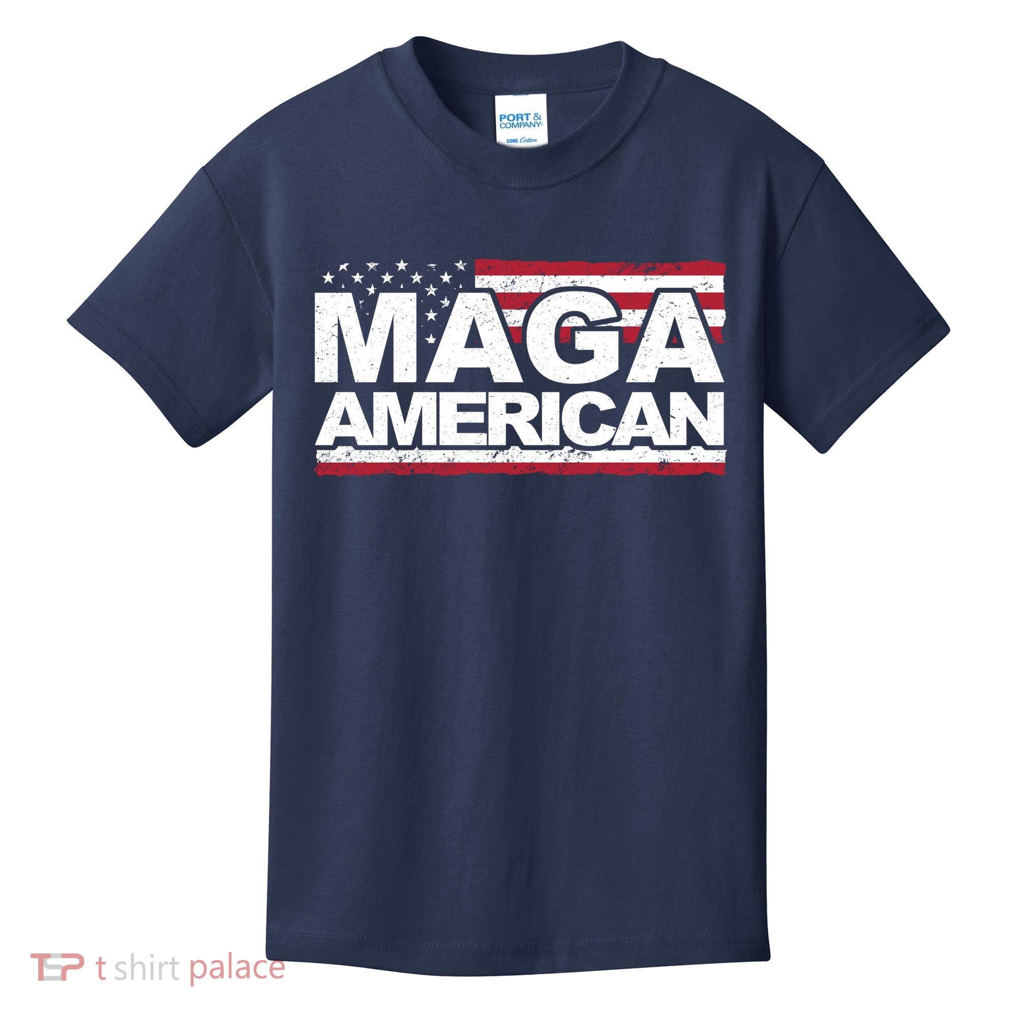 Maga American Pro Trump Flag Kids T-Shirt
