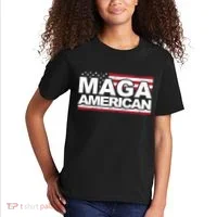 Maga American Pro Trump Flag Kids T-Shirt thumb 2