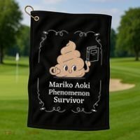 Mariko Aoki Phenomenon Survivor Funny Book Bookstore Golf Towel thumb 1