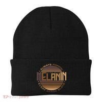 Melanin Always Poppin Every Shade Slays Beanie thumb 0