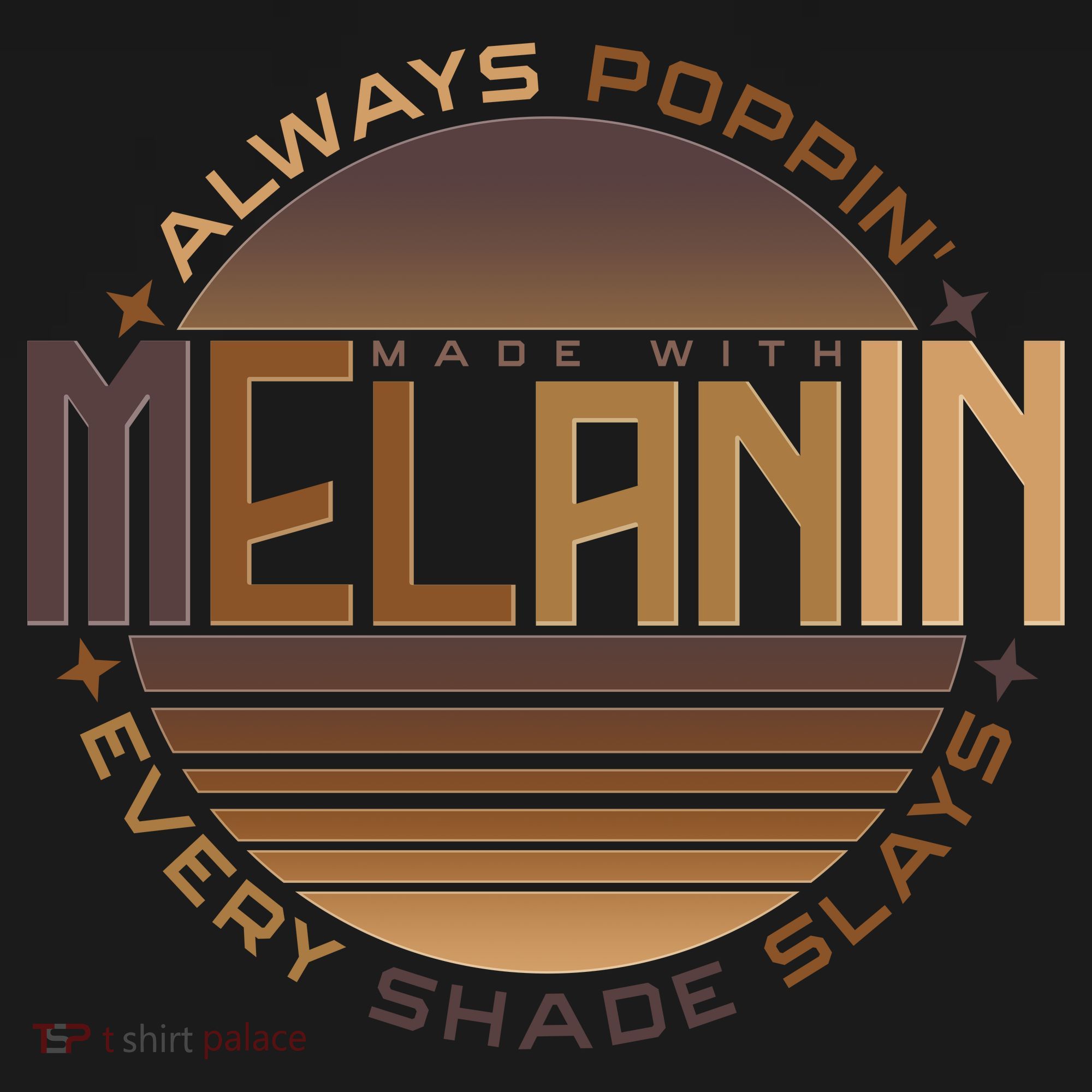 Melanin Always Poppin Every Shade Slays Coaster