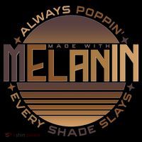 Melanin Always Poppin Every Shade Slays Women's Hoodie thumb 2