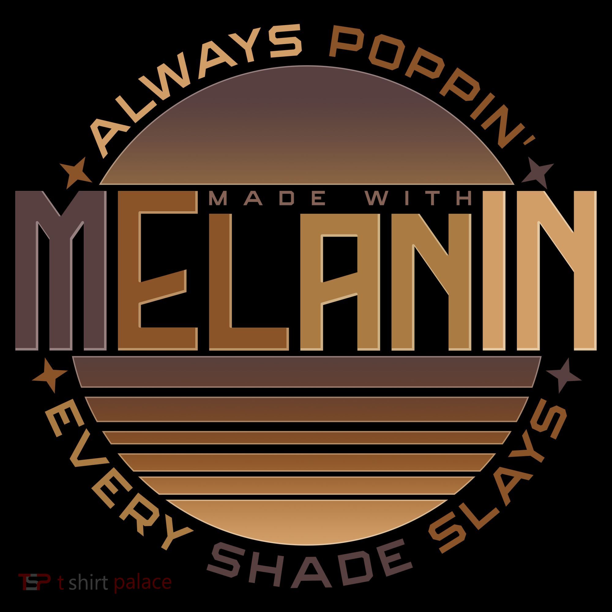 Melanin Always Poppin Every Shade Slays Women's Hoodie