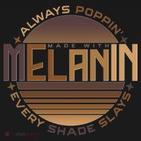 Melanin Always Poppin Every Shade Slays Ornament thumb 1
