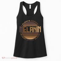 Melanin Always Poppin Every Shade Slays Women's Tank Top thumb 0
