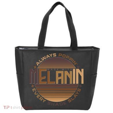Melanin Always Poppin Every Shade Slays Tote Bag