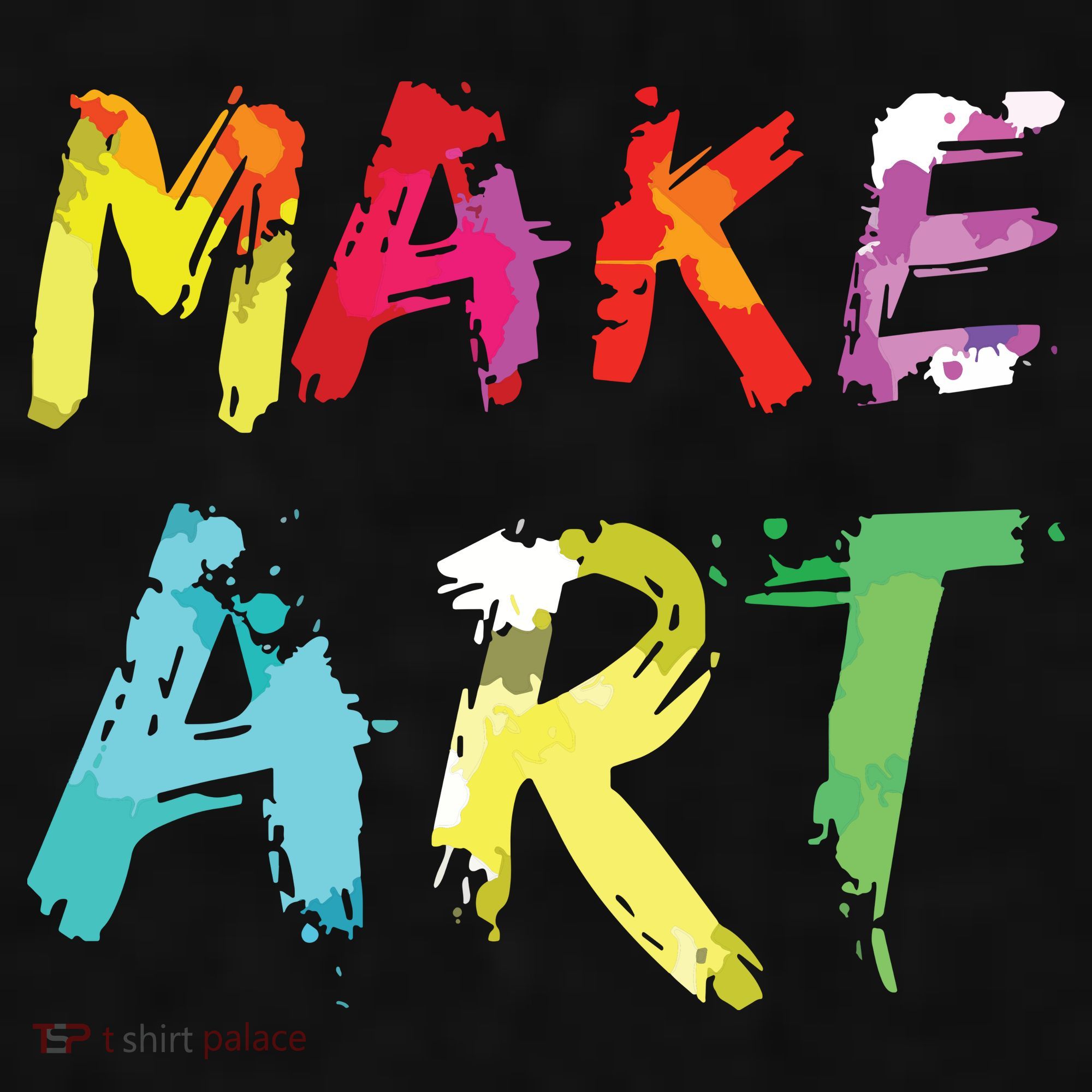 Make Art Painter Artist Teacher Artsy Gift Ladies PosiCharge Tri-Blend Wicking Tank