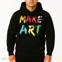 Make Art Painter Artist Teacher Artsy Gift Hoodie thumb 2