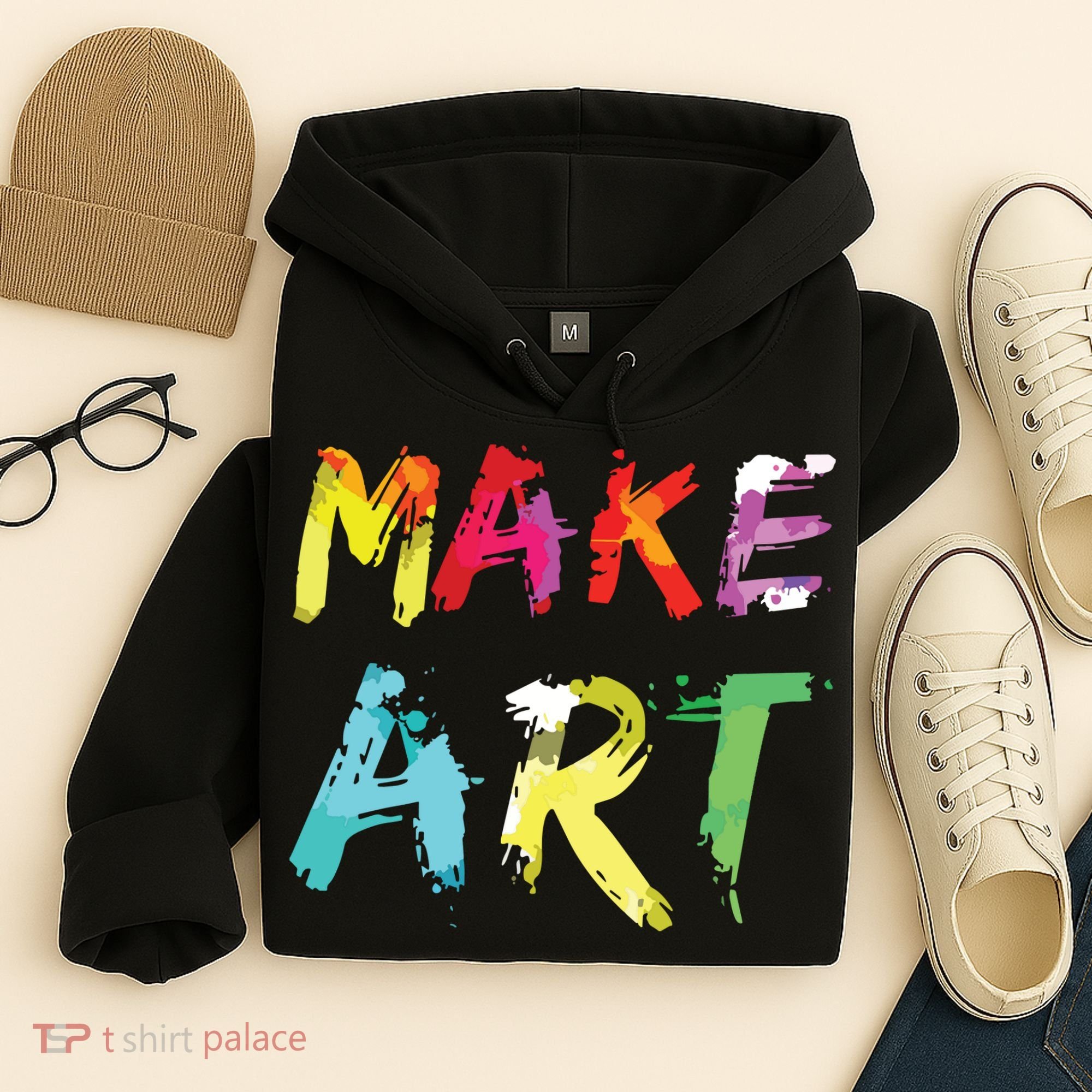 Make Art Painter Artist Teacher Artsy Gift Hoodie