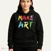 Make Art Painter Artist Teacher Artsy Gift Hoodie thumb 5