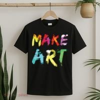 Make Art Painter Artist Teacher Artsy Gift T-Shirt thumb 2