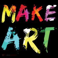 Make Art Painter Artist Teacher Artsy Gift Women's Hoodie thumb 2