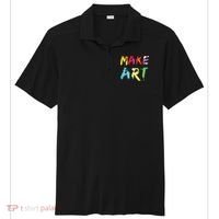 Make Art Painter Artist Teacher Artsy Gift Sport-Tek Posi-UV Pro Polo thumb 0