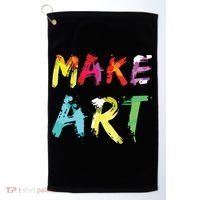 Make Art Painter Artist Teacher Artsy Gift Golf Towel thumb 0
