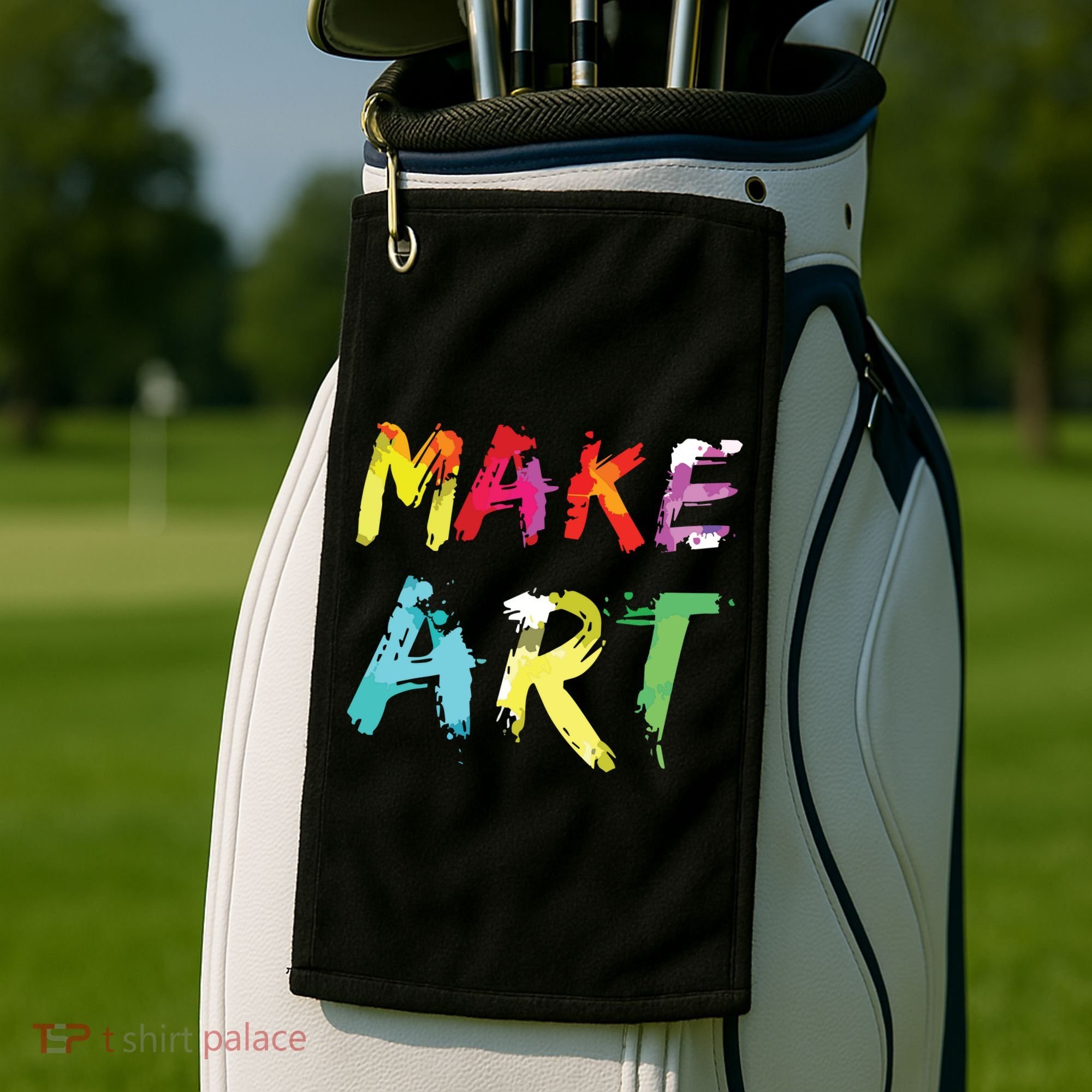 Make Art Painter Artist Teacher Artsy Gift Golf Towel