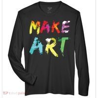 Make Art Painter Artist Teacher Artsy Gift Zone Performance Long-Sleeve T-Shirt thumb 0