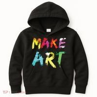 Make Art Painter Artist Teacher Artsy Gift Kids Hoodie thumb 0