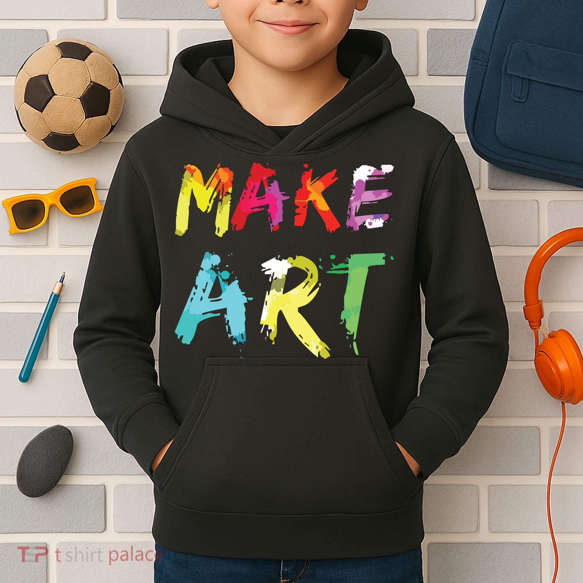 Make Art Painter Artist Teacher Artsy Gift Kids Hoodie