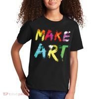 Make Art Painter Artist Teacher Artsy Gift Kids T-Shirt thumb 2