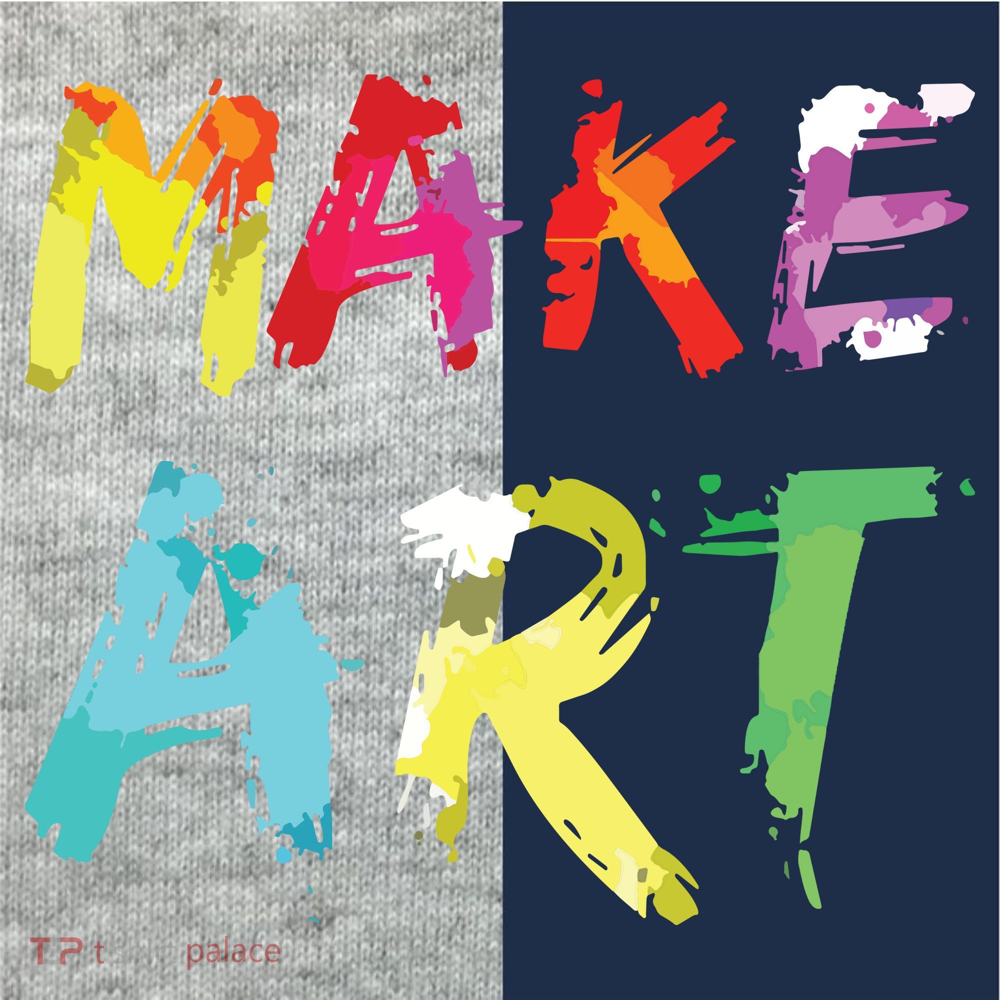 Make Art Painter Artist Teacher Artsy Gift Kids Colorblock Raglan Jersey