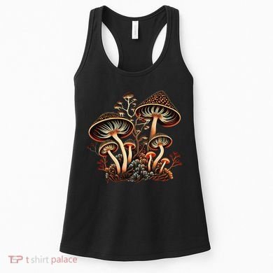 Mushrooms Aliens Psychedelic Magic Cottagecore Fairycore Women's Tank Top
