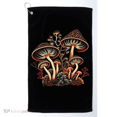 Mushrooms Aliens Psychedelic Magic Cottagecore Fairycore Golf Towel