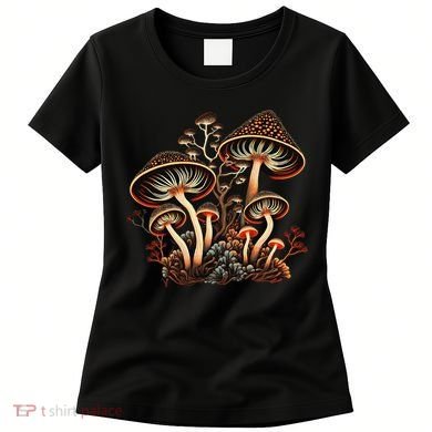 Mushrooms Aliens Psychedelic Magic Cottagecore Fairycore Women's T-Shirt