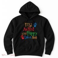 Mimi And Pappy Love Me Grandchild Hoodie thumb 0