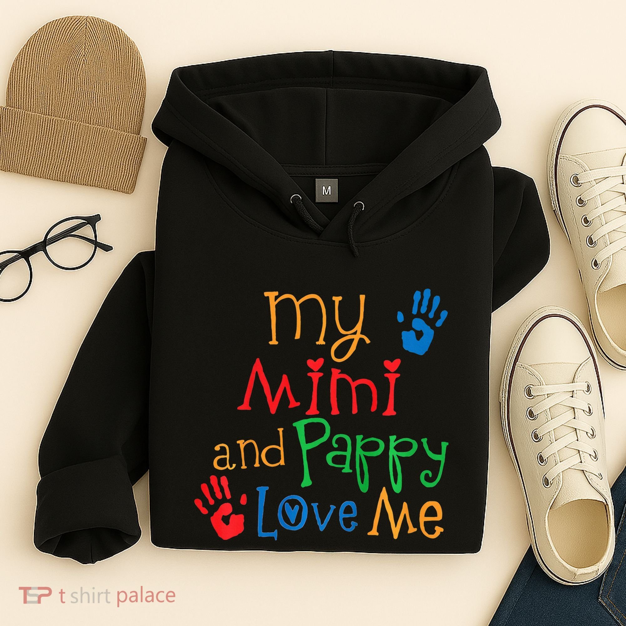 Mimi And Pappy Love Me Grandchild Hoodie
