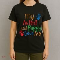 Mimi And Pappy Love Me Grandchild T-Shirt thumb 4