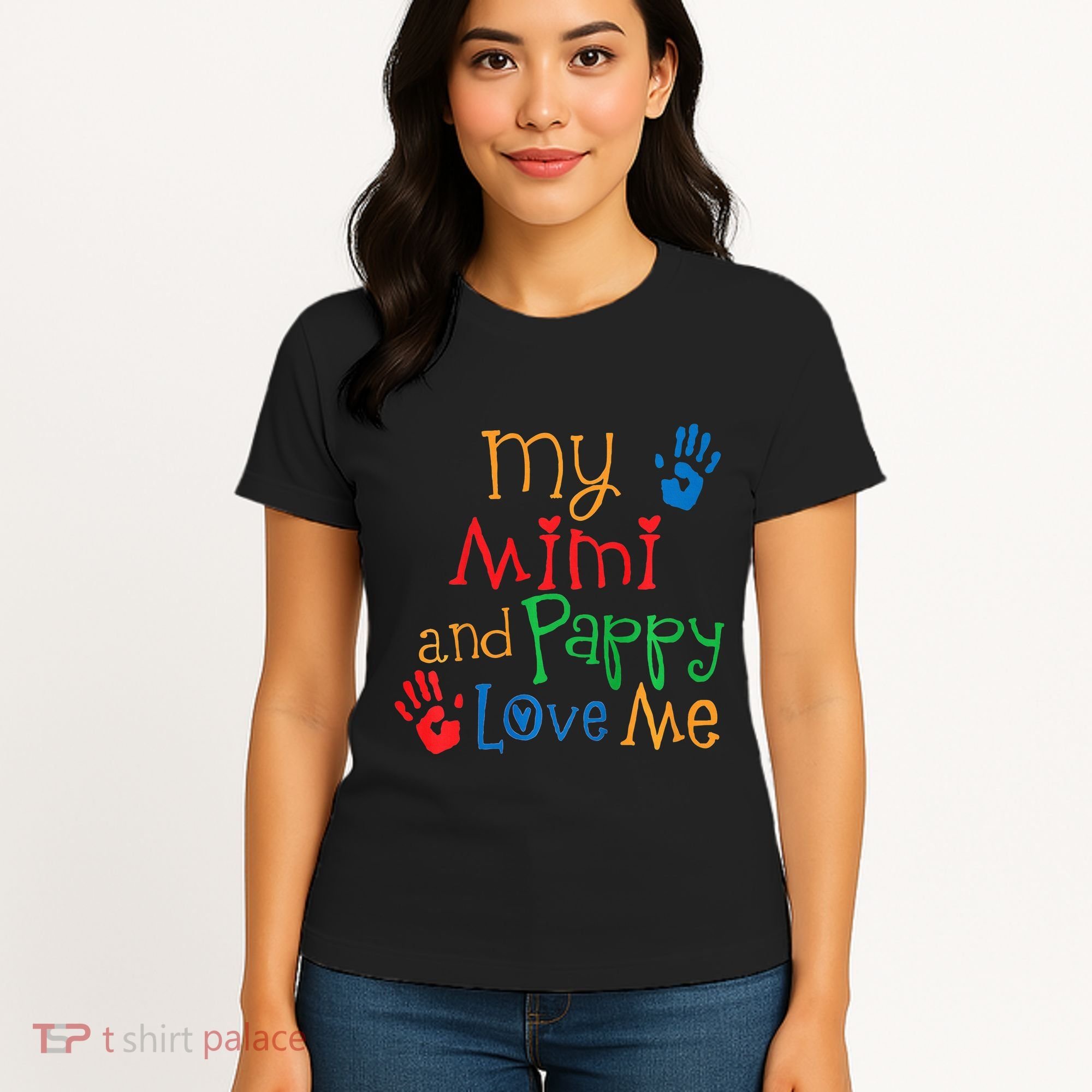 Mimi And Pappy Love Me Grandchild Women's T-Shirt