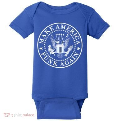 Make America Punk Again Vintage Punk Rock 80s Cool Gift Baby Bodysuit
