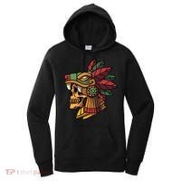 Mayan Ancient Quetzalcoatl Aztec Skull Retro Women's Hoodie thumb 0