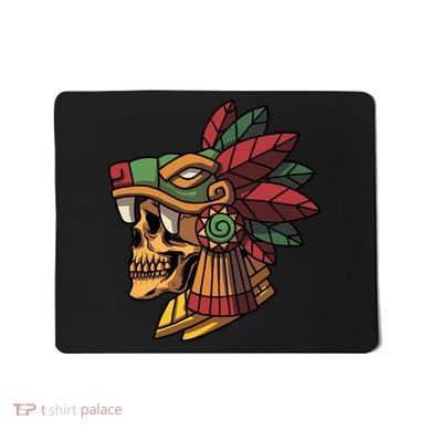Mayan Ancient Quetzalcoatl Aztec Skull Retro Mousepad