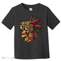Mayan Ancient Quetzalcoatl Aztec Skull Retro Toddler T-Shirt thumb 0