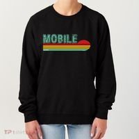 Mobile Alabama Retro Sunset Women's Sweatshirt thumb 0