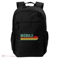 Mobile Alabama Retro Sunset Backpack thumb 0