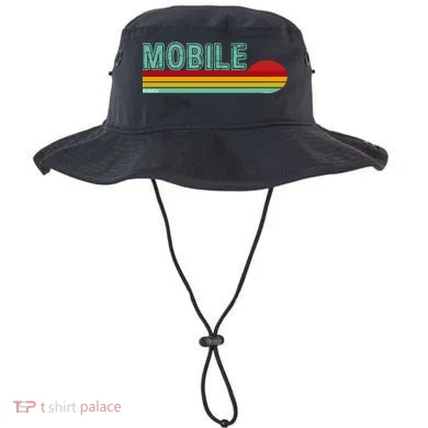 Mobile Alabama Retro Sunset Bucket Hat